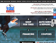 Tablet Screenshot of eagletireonline.com